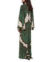 Landscapes Sequin-Embellished Silk Maxi Dress