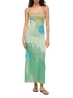 Venus Abstract-Print Dress