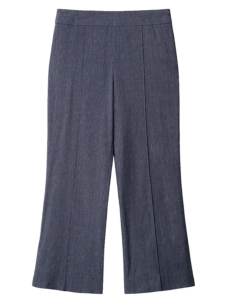 Knack Linen-Blend Crop Pants