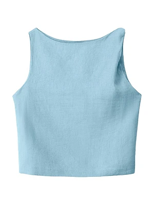 Boa Linen Top