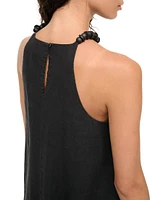 Cabo Dip-Dyed Linen A-Line Minidress