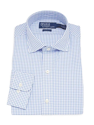 Luxury Checked Cotton Poplin Shirt