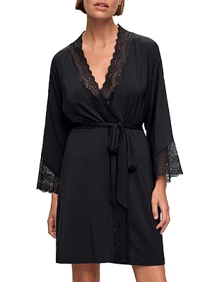 Satin & Lace Cut-Out Back Chemise