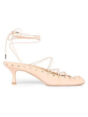 Ghilies Lace-Up Ankle-Wrap Mules