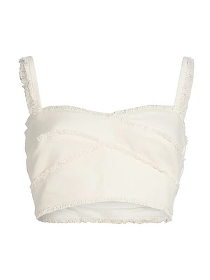 Trinity Fringe Cotton Bra Top