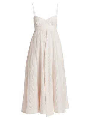 Jill Textured Midi-Dress