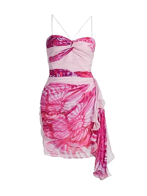 Bentley Printed Chiffon Minidress