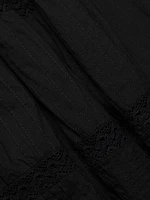Janis Lace Button-Front Maxi Dress