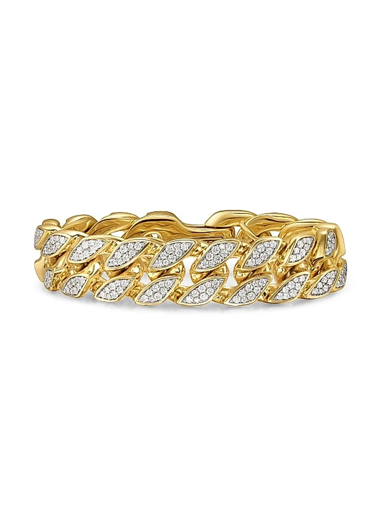 Curb Chain Bracelet in 18K Yellow Gold