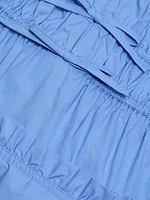 Zelie Cotton Poplin Handkerchief-Hem Midi-Dress