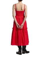 Rach Rosette Cotton Midi-Dress