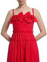 Rach Rosette Cotton Midi-Dress