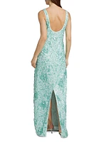 Bex Paillette Tank Maxi Dress