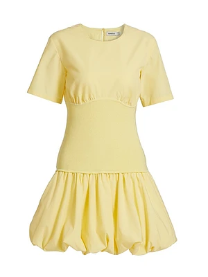 Libbie Bubble-Hem Minidress