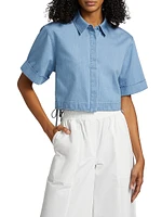 Bishop Tailored Denim Crop Top
