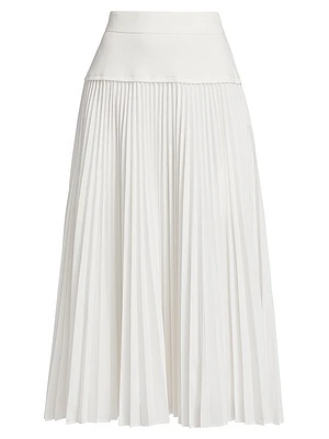 Stella Pleated Midi-Skirt