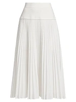 Stella Pleated Midi-Skirt