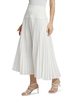 Stella Pleated Midi-Skirt