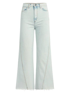 The Twisted Mia Wide-Leg Ankle Jeans