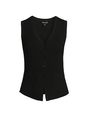 Rib-Knit Vest