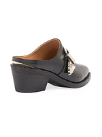 Moll 55MM Buckle-Detailed Leather Mules