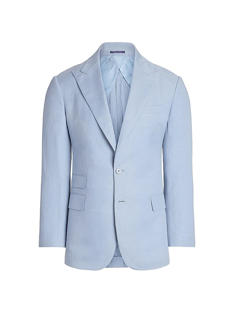 Kent Hand-Tailored Silk-Linen Jacket