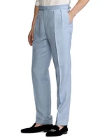 Gregory Hand-Tailored Silk-Linen Trousers