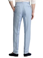 Gregory Hand-Tailored Silk-Linen Trousers