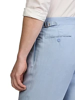 Gregory Hand-Tailored Silk-Linen Trousers