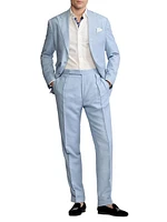 Gregory Hand-Tailored Silk-Linen Trousers