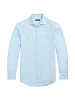 Basket-Weave Linen Shirt