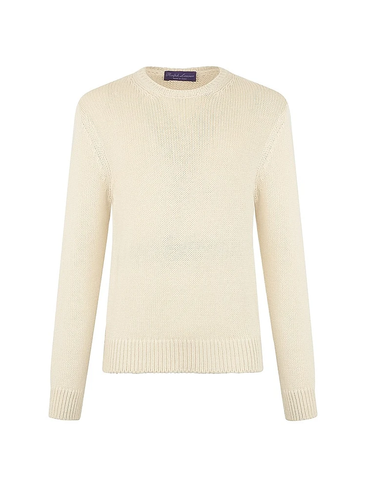 Cashmere-Blend Crewneck Sweater