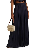 Serena Silk Jersey Maxi Skirt