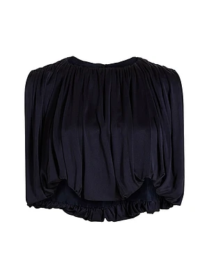 Serena Silk Jersey Crop Top
