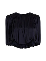 Serena Silk Jersey Crop Top