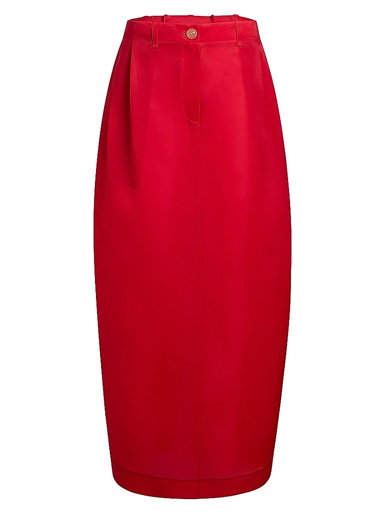 Lucian Silk Maxi Skirt