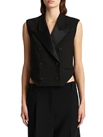 Orville High-Low Hem Double-Breasted Vest