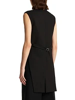 Orville High-Low Hem Double-Breasted Vest