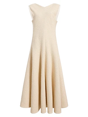 Mellie Cotton-Blend Sleeveless Midi-Dress