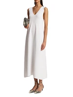 Keran V-Neck Midi-Dress