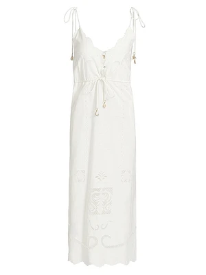 Opera Cotton Midi-Dress
