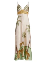 Star Printed Maxi Dress