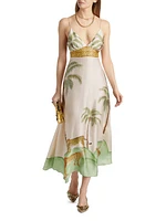 Star Printed Maxi Dress