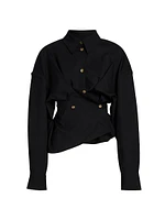 Twisted Stretch Wool Shirt