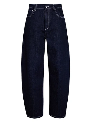 Marbel Mid Rise Barrel Jeans