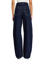 Marbel Mid Rise Barrel Jeans