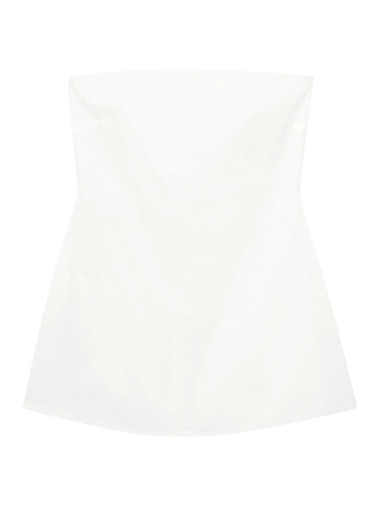 Poplin Bustier Top