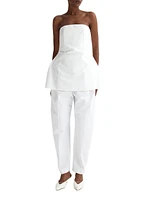 Poplin Bustier Top