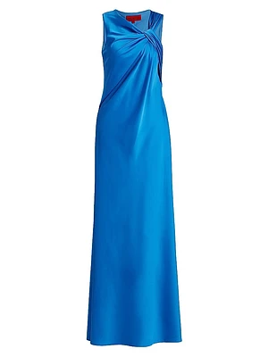Francine Asymmetric Satin Gown