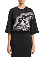 Moth Sequined Crop Top